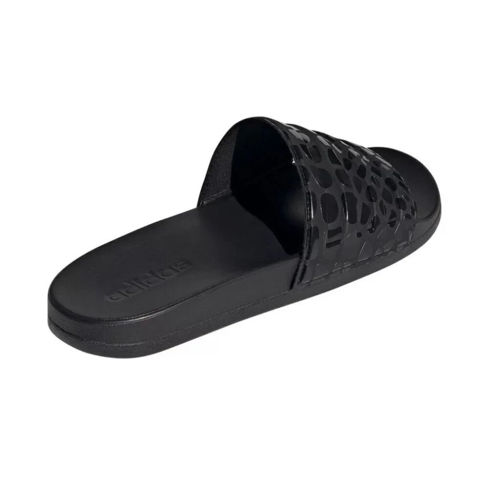 Adidas Adilette Comfort Slides Cloudfoam Sandals Black Women's Size 6 NWT - Picture 6 of 10